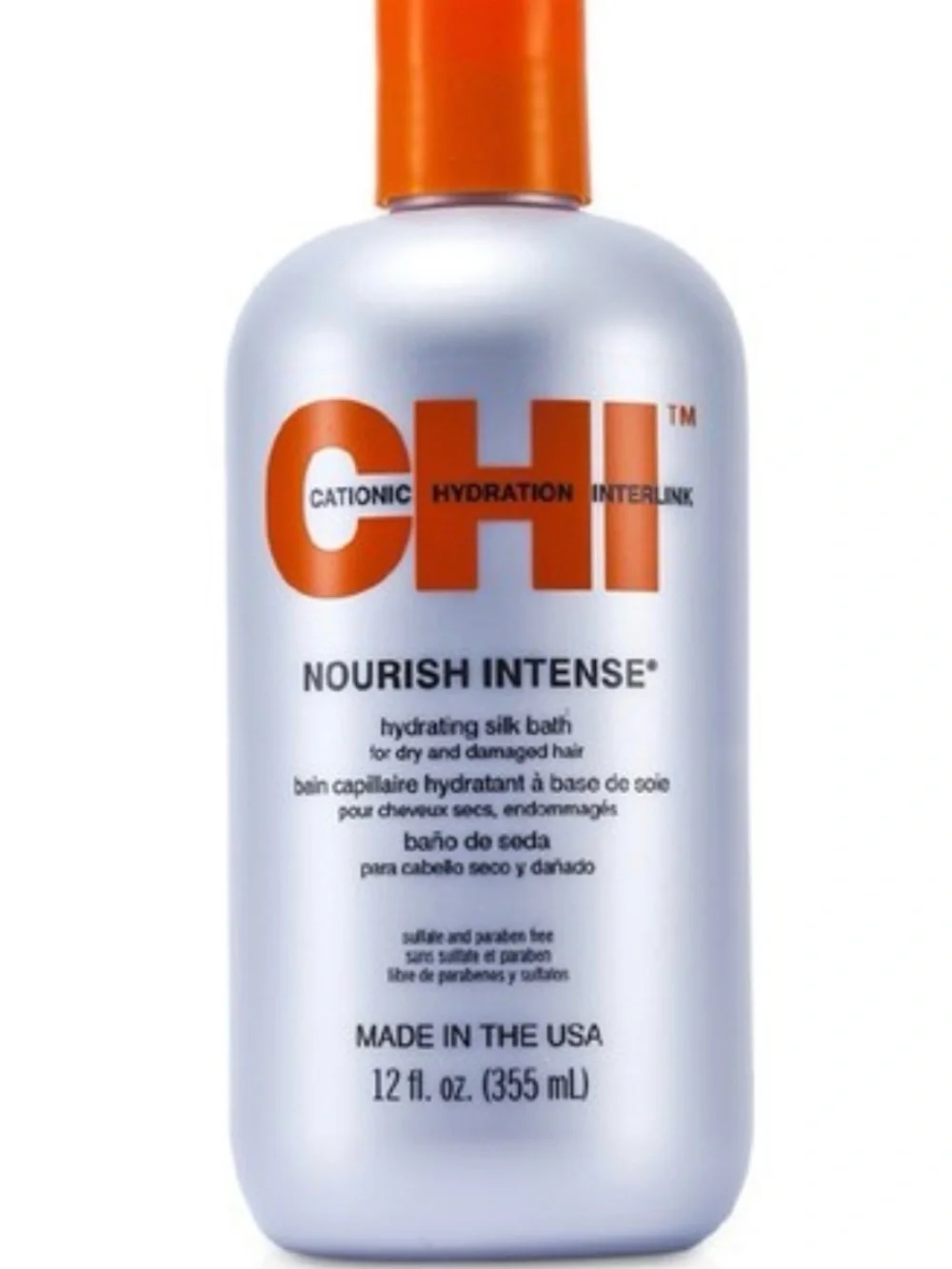 Nourish Intense Hydrating Silk Bath - Silver with Orange Cap